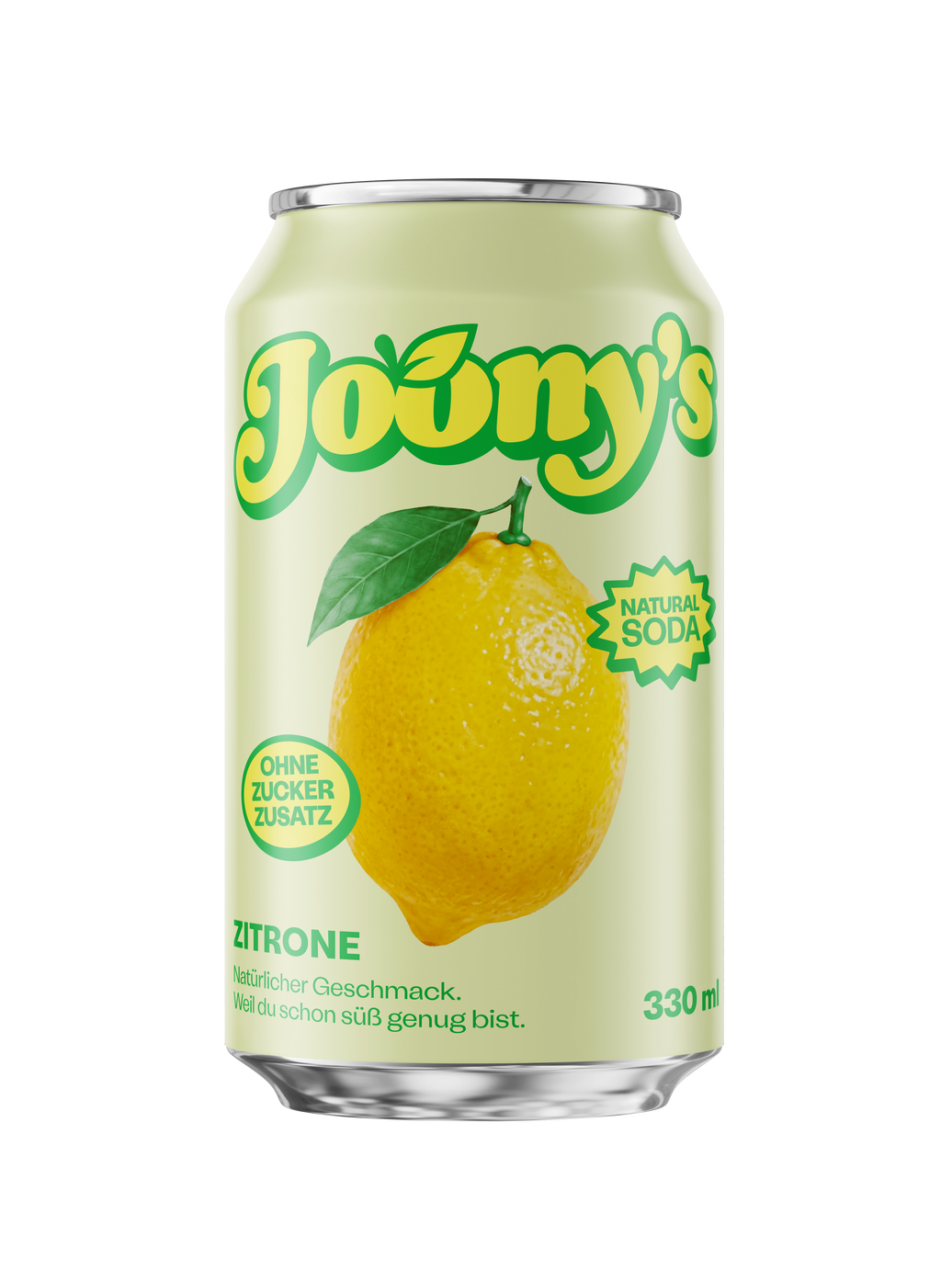 Natural Soda Zitrone - 12er Tray - 330ml Can