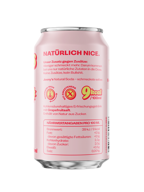 Natural Soda Grapefruit - 12er Tray - 330ml Can