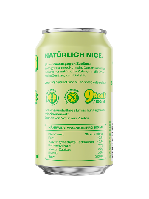Natural Soda Zitrone - 12er Tray - 330ml Can